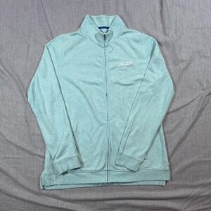 Peter Millar Full Zip Jacket Mens Large Blue AACN ESPN Golf Lightweight Pullover